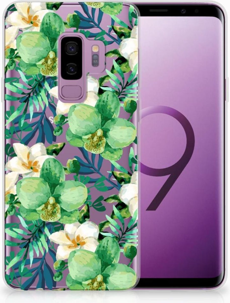 Samsung Galaxy S9 Plus TPU Case Orchidee Groen