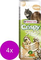 Versele-Laga Crispy Sticks Hamster & Rat - Snack pour rongeurs - 4 x Légumes