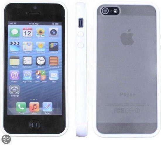 Apple iPhone 5 5S Hoesje Bumper case met achterkant Wit White | bol.com