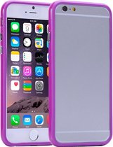 Pure Kleur Plastic + TPU Bumper Frame hoesje voor iPhone 6 Plus & iPhone 6S Plus(paars)