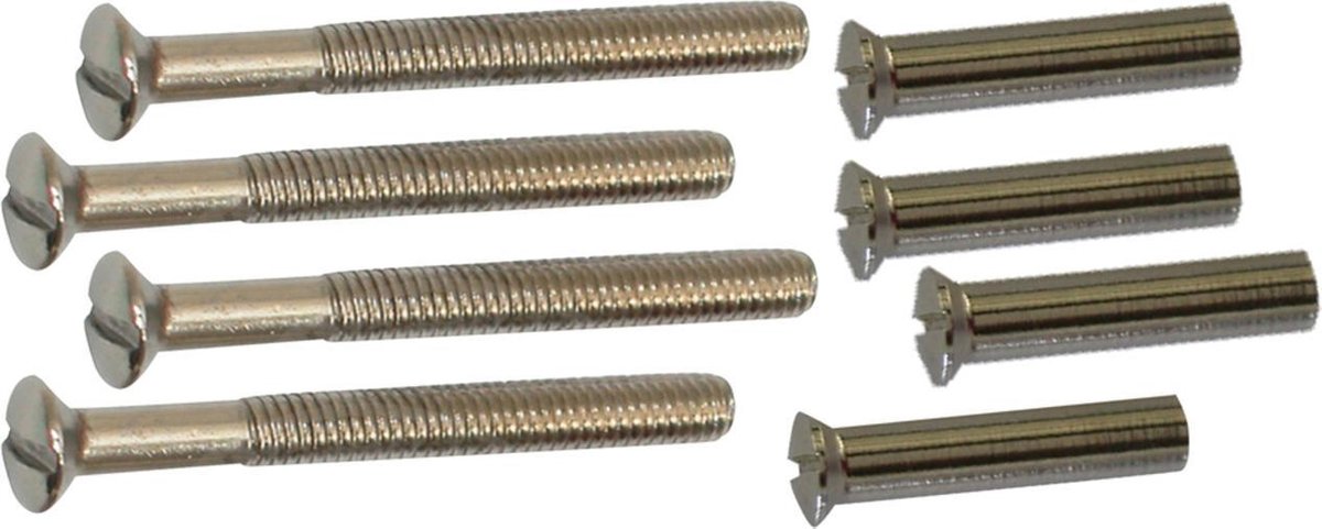 Qlinq Nikkel Patentbout - 4 x 45 mm
