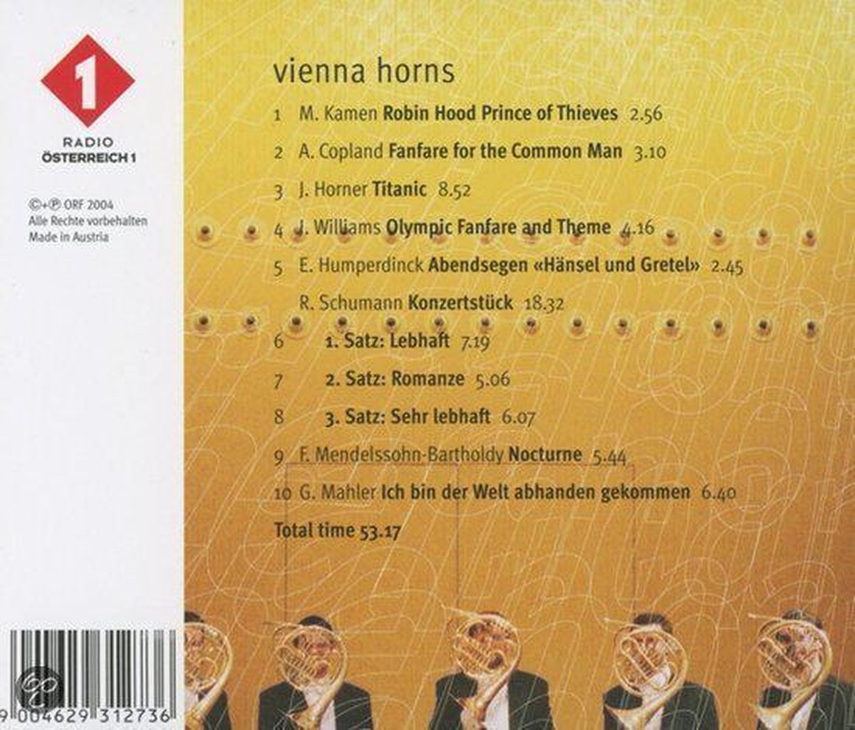 Vienna Horns, Vienna Horns CD (album) Muziek bol