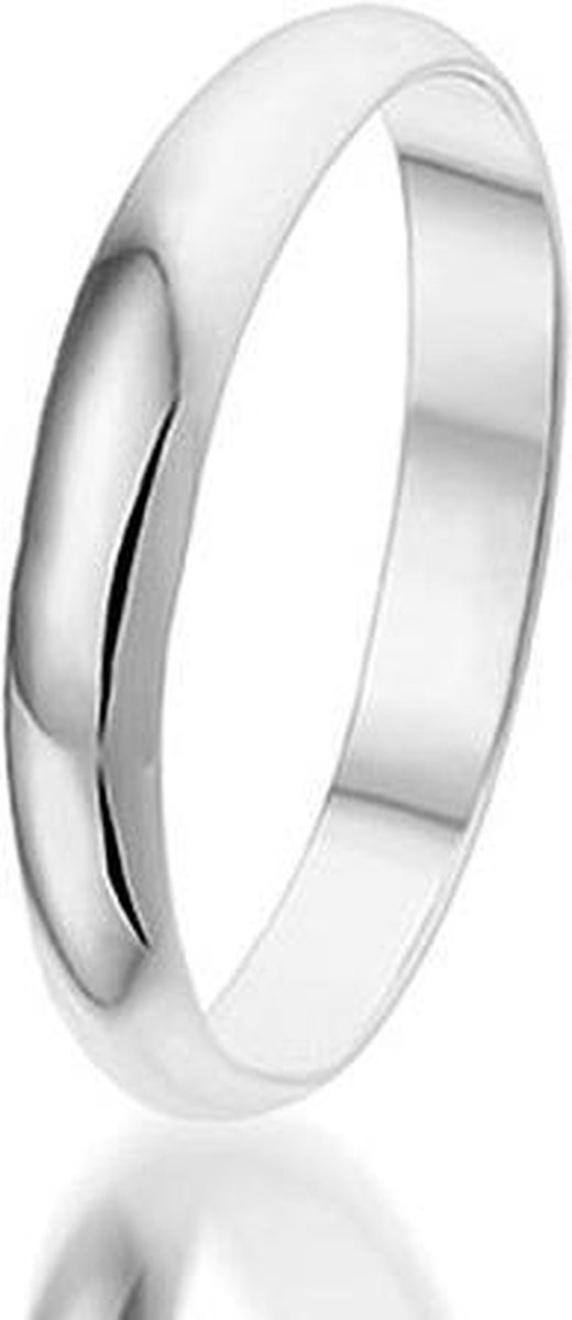 Montebello Ring Wedding - 925 Zilver Gerhodineerd - Trouw - 3mm - Maat 48-15.25mm