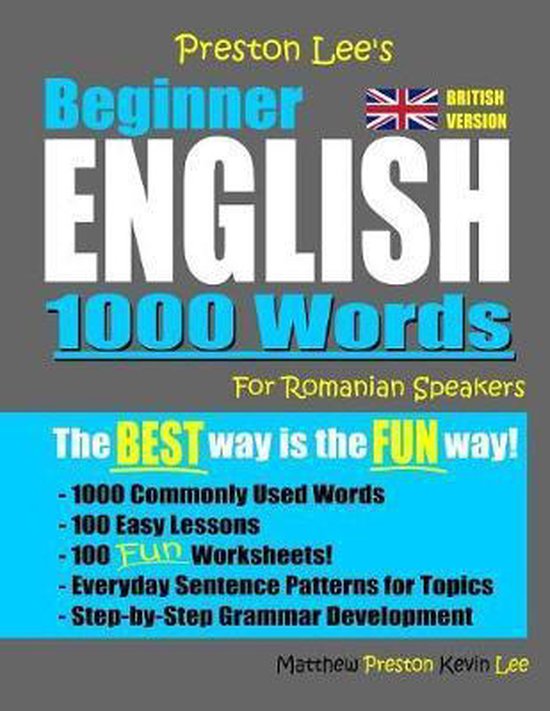 Preston Lee's English for Romanian Speakers (British Version ... - cover