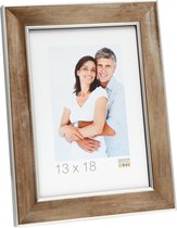 Deknudt Frames fotolijst S45YD3 - brons met zilver biesje - 20x30 cm