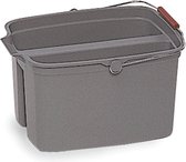 rubbermaid dubbelemer 18 liter pp grijs