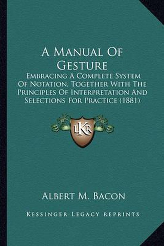A Manual of Gesture - cover