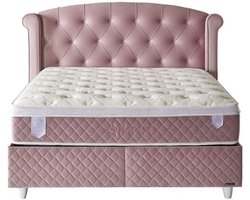 2persoons Boxspring met Opbergruimte – Luxe Roze boxspring met opbergruimte 180X200