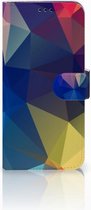 Geschikt voor Samsung Galaxy S9 Plus Book Case Polygon Dark