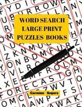 Word Search Large Print Puzzles Books