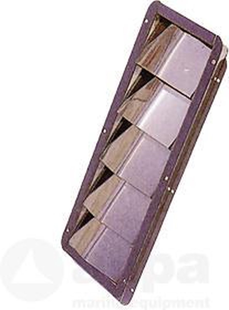 Allpa rechthoekig RVS Louvre Ventilatierooster 302 mm