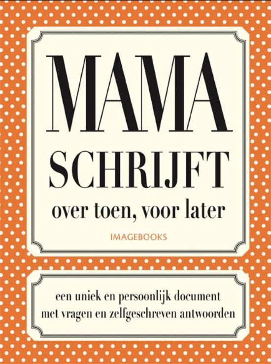 Cover van het boek 'Mama schrijft'