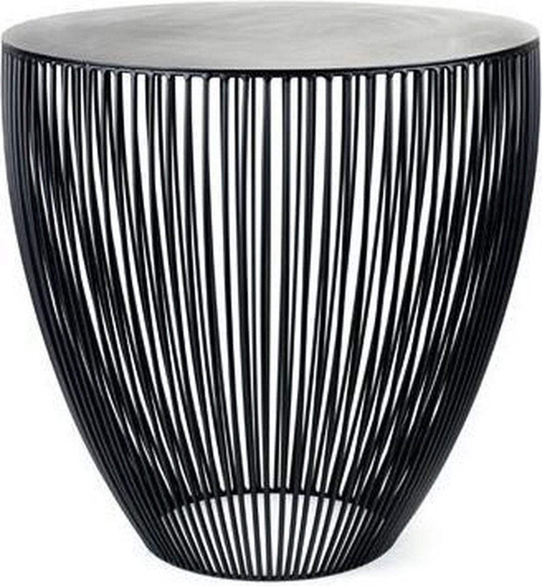 Serax Antonino Sciortino Metal sculptures - Bijzettafel L - Zwart - 50 Ø
