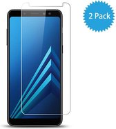2 Stuks Pack Tempered Glass Screen protector voor de Samsung Galaxy A8 (2018)