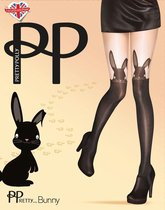 Pretty Polly Panty - Fashion - Konijn - Bunny Suspender - One Size - 34/42 - Zwart/Nude