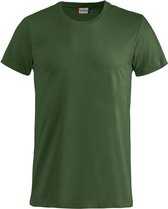 Basic-T T-shirt 145 gr/m2 flessengroen m