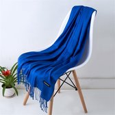 Sjaal Dames Kobalt Blauw - Zachte omslagdoek - 200*65cm