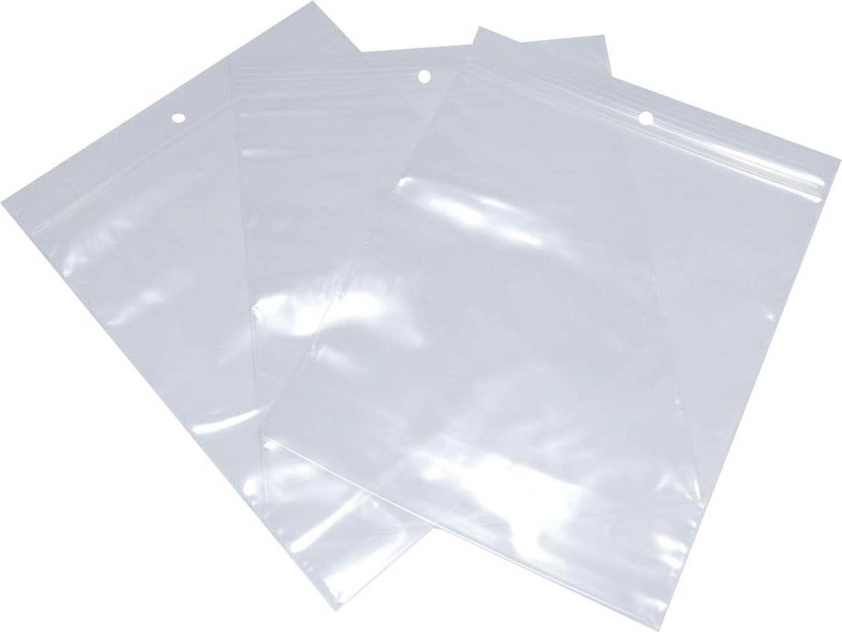 Gripseal zak – hersluitbare zak – hersluitbaar – transparant – A6- 130x200mm– 100 stuks bol.com