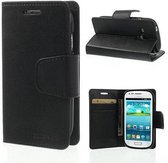 Goospery Sonata Leather case hoesje Galaxy S3 Mini Value Edition i8200 Zwart