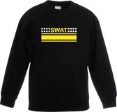 SWAT speciale eenheid logo zwarte sweater voor jongens en meisjes - Politie verkleedkleding 152/164