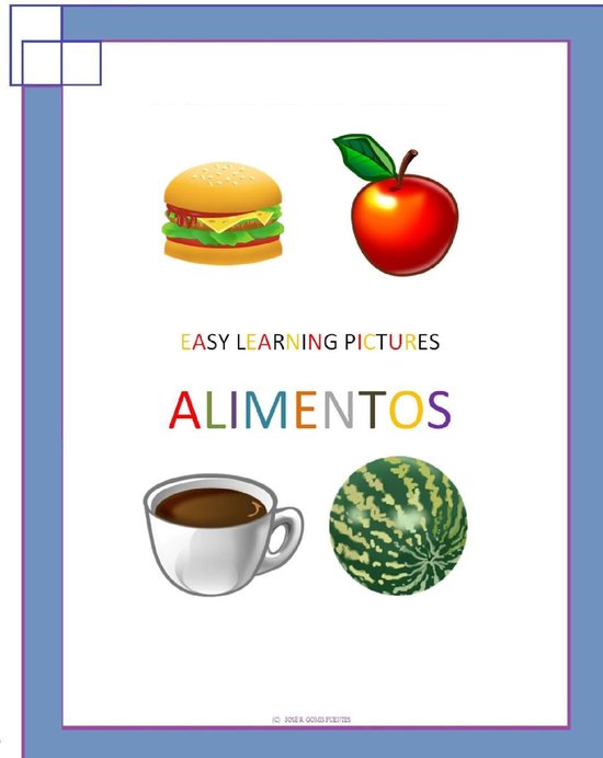Easy Learning pictures. Alimentos - cover