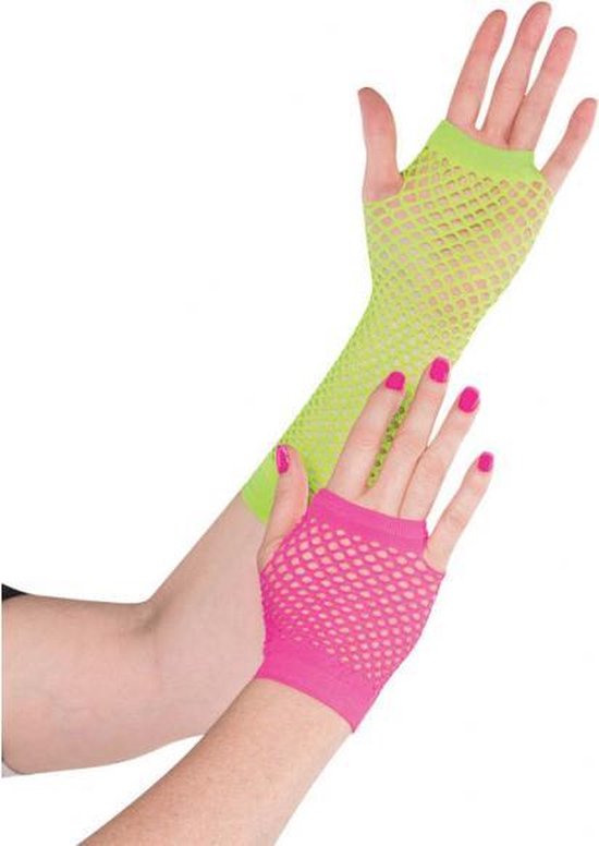 Helaas Op de een of andere manier Selectiekader Neon handschoenen Fluo | bol.com