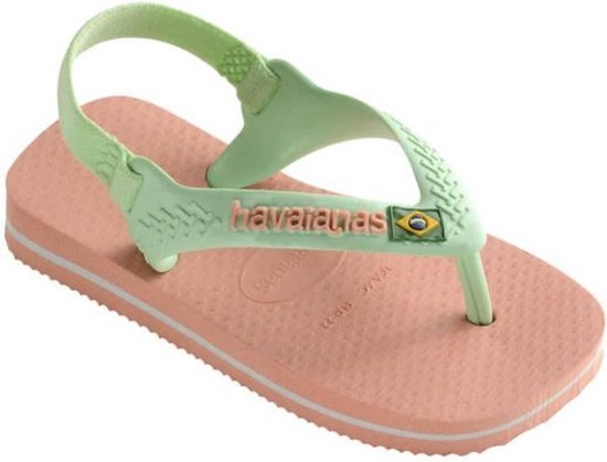 Havaianas Baby Chic Brasil logo II roze slippers meisjes | bol.com