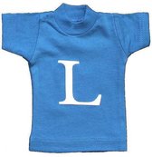 Naamslinger Lettershirts blauw L