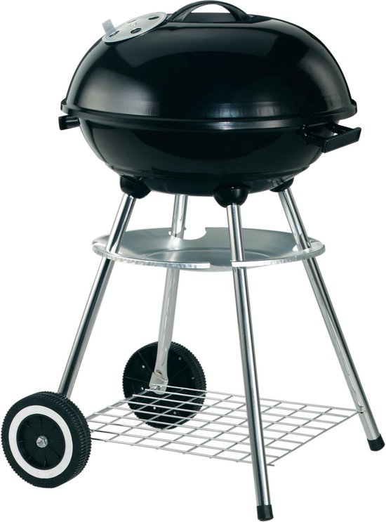 GARDEN GRILL - KOGELGRILL - ROND 44 CM. - ZWART - HOUTSKOOL BARBECUE