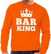 Oranje Bar King sweater heren - Oranje Koningsdag kleding M