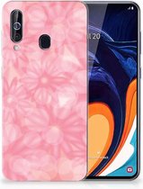 Back Case Geschikt voor Samsung A60 TPU Siliconen Hoesje Spring Flowers