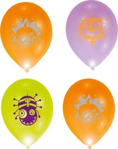Amscan - LED Ballonnen Halloween 4 stuks - Halloween - Halloween Decoratie - Halloween Versiering - Halloween Ballonnen