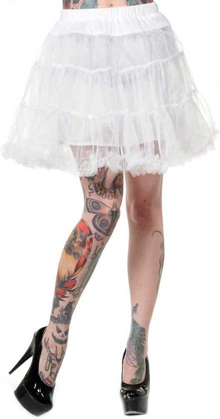 Banned 50s Petticoat Pitka Valkoinen main image 0