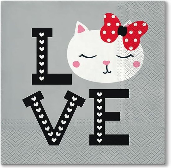 Lot de 20 serviettes en papier Disney Charms 33 x 33 cm