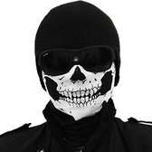 Skull mask | bandana | kohl | doodshoofd | zwart/wit