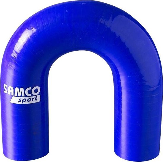 Samco Sport Samco Siliconen slang 180 graden bocht - Lengte 76mm - Ø16mm - Blauw