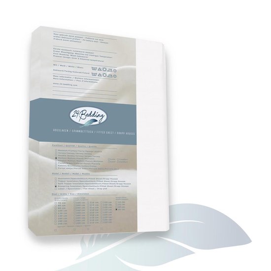 24-Bedding - Hoeslaken Boxspring - Molton 100% katoen - 100x220 cm - Extra hoge Hoek - 40 cm