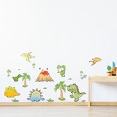 Muursticker dinosaurussen | kinderkamer jongen muurdecoratie versiering |