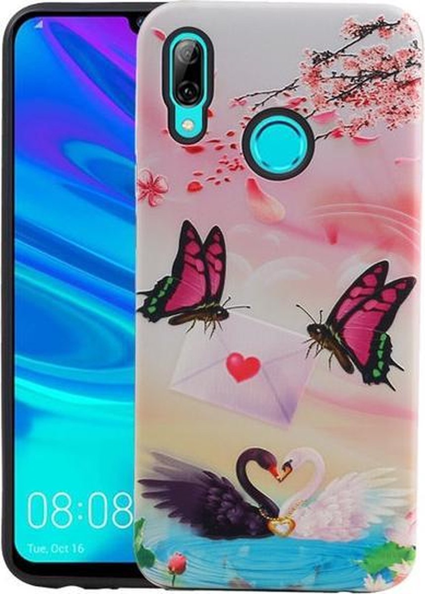 Vlinder Design Hardcase Backcover voor Huawei P Smart 2019
