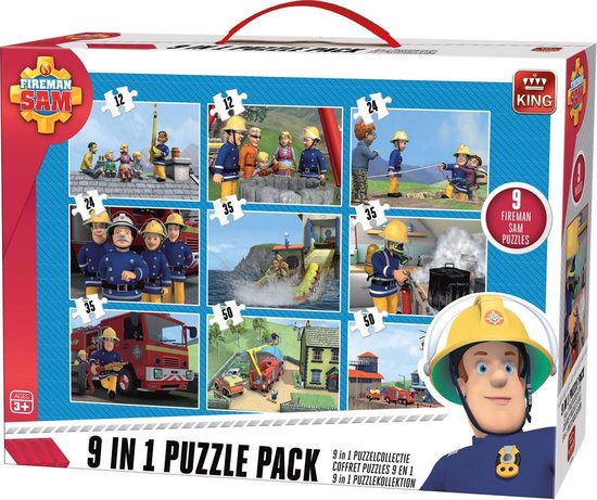 brandweerman sam puzzel 9 in 1