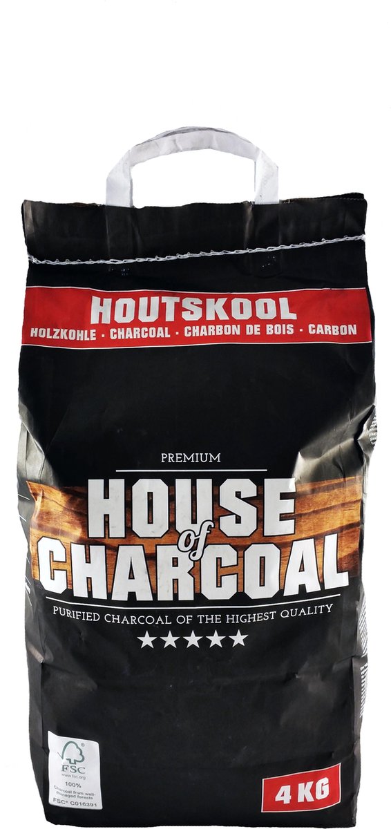 House of Charcoal Premium Houtskool - 4 kg - FSC