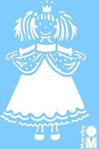 Sjabloon 15 x 10 cm - Prinses