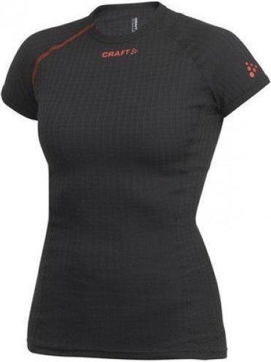 Craft Dames ondershirt pro zero extreme korte mouw zwart rood maat xs