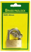 Hangslot 40MM |koffer slot |Bagageslot Brass padlock - met 3 sleutels