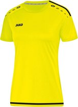 Jako Striker 2.0 SS  Sportshirt - Maat 36  - Vrouwen - geel/zwart