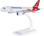 Herpa Airbus vliegtuig snap-fit Czech Airlines- A319 Prague city of magic