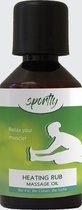 Sportly Heating Massage Oil - 100% organic serum with essential oils 100ml | Also helps with sore muscles and muscle hardening