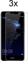 Huawei P10 Lite Screenprotector - Beschermglas Huawei p10 lite screen protector glas - 3 stuks