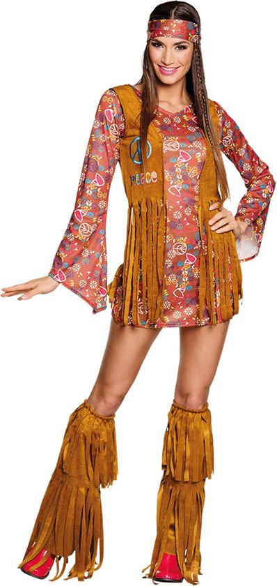 Hippie peace kostuum voor vrouwen - Verkleedkleding - Carnavalskleding |  bol.com