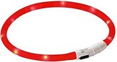 LED Honden Halsband Rood - Oplaadbaar - 20 tot 70 cm